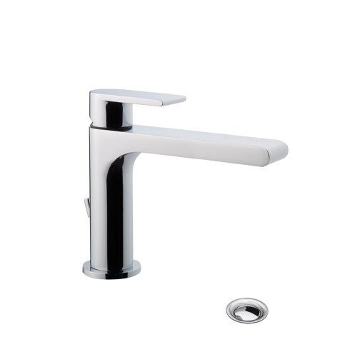 Immagine di Bellosta JEANS miscelatore lavabo monoforo H.14 P.15 cm, con scarico, senza risparmio energetico, finitura cromo 01-4805/P