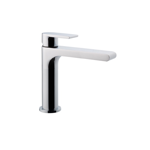 Immagine di Bellosta JEANS miscelatore lavabo monoforo H.17 P.15 cm, senza scarico, senza risparmio energetico, finitura cromo 01-4805/P/SN
