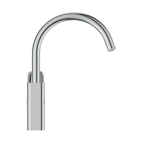 Immagine di Ideal Standard CERAPLAN miscelatore da appoggio su lavello H.31 cm, con sistema BlueStart, bocca girevole, finitura cromo BD334AA