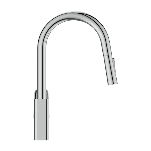 Immagine di Ideal Standard CERAPLAN miscelatore da appoggio su lavello H.39 cm, con sistema Eko, bocca girevole, finitura cromo BD338AA