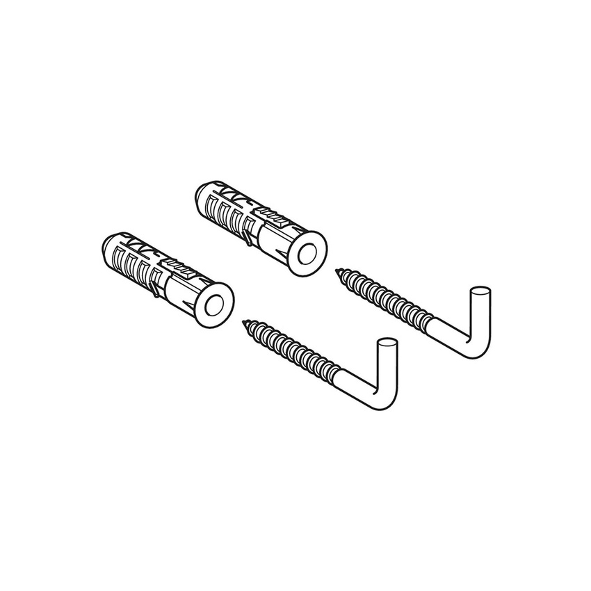 Immagine di Geberit Fissaggi per orinatoio Renna, finitura cromo 500.851.00.1