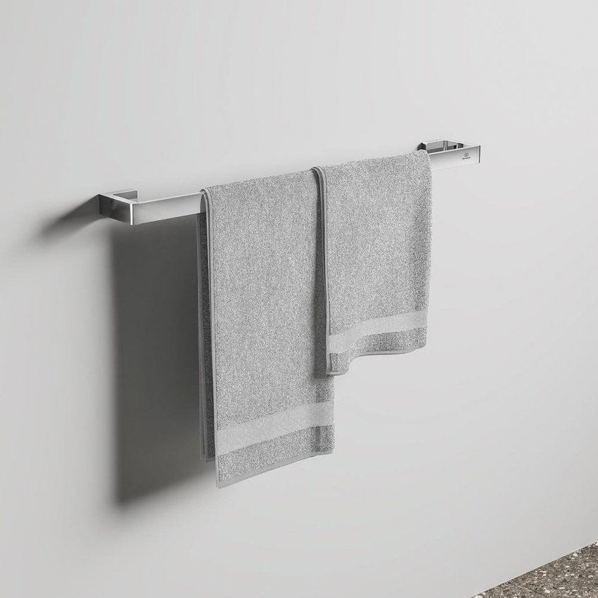 Immagine di Ideal Standard CONCA barra portasciugamani squadrata L.60 cm, finitura cromo T4498AA