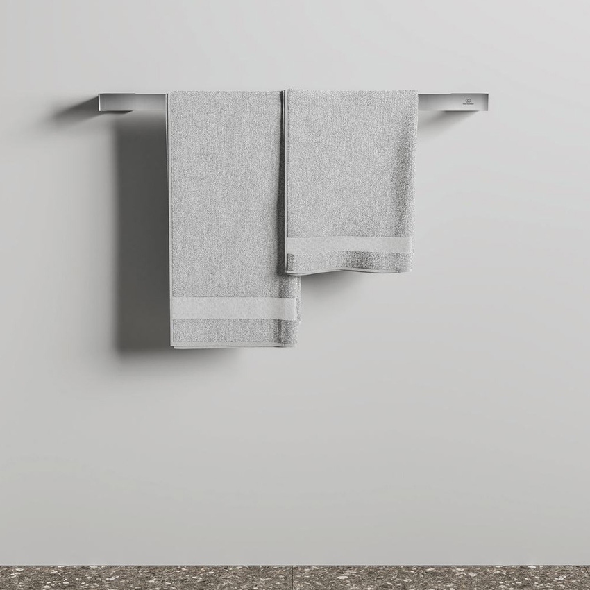 Immagine di Ideal Standard CONCA barra portasciugamani squadrata L.60 cm, finitura cromo T4498AA