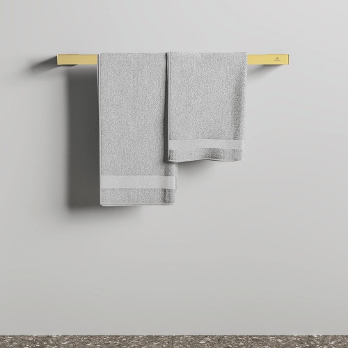 Immagine di Ideal Standard CONCA barra portasciugamani squadrata L.60 cm, finitura brushed gold T4498A2