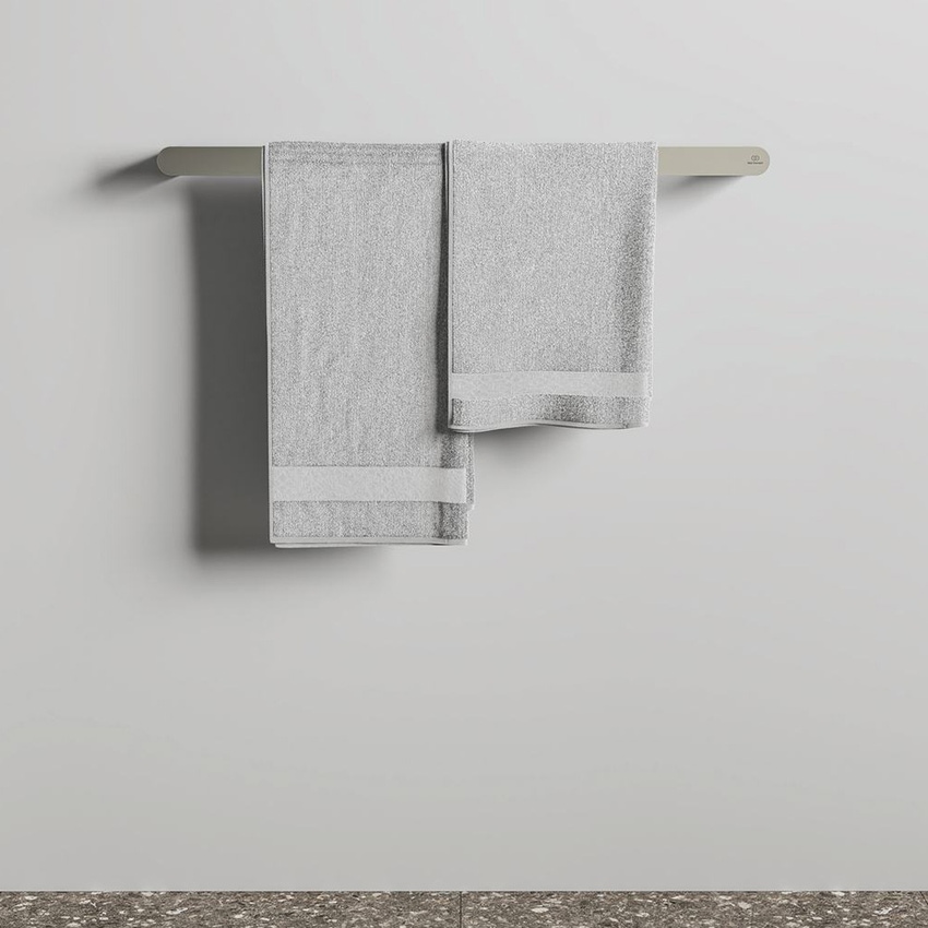 Immagine di Ideal Standard CONCA barra portasciugamani L.60 cm, finitura silver storm T4499GN