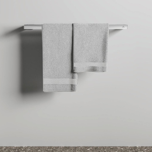 Immagine di Ideal Standard CONCA barra portasciugamani squadrata L.60 cm, doppia, finitura cromo T4500AA