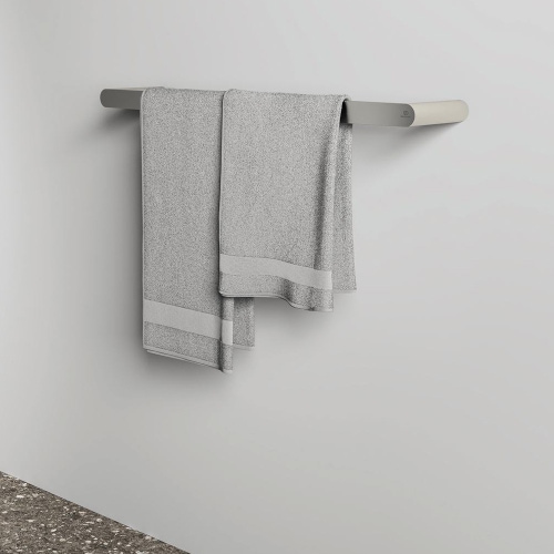 Immagine di Ideal Standard CONCA barra portasciugamani L.60 cm, doppia, finitura silver storm T4501GN
