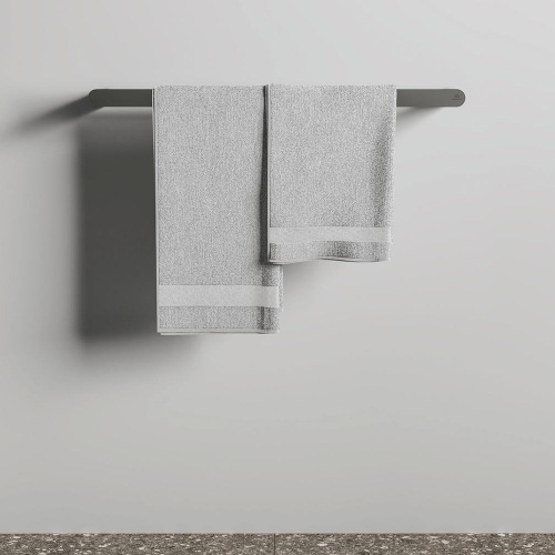 Immagine di Ideal Standard CONCA barra portasciugamani L.60 cm, doppia, finitura magnetic grey T4501A5