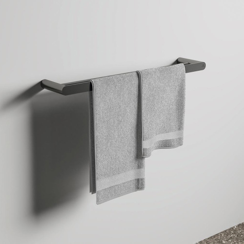 Immagine di Ideal Standard CONCA barra portasciugamani L.60 cm, doppia, finitura magnetic grey T4501A5