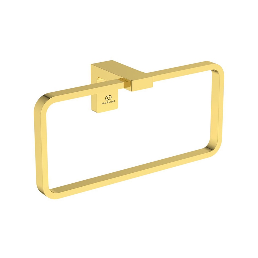 Immagine di Ideal Standard CONCA portasciugamani ad anello, squadrato, finitura brushed gold T4502A2
