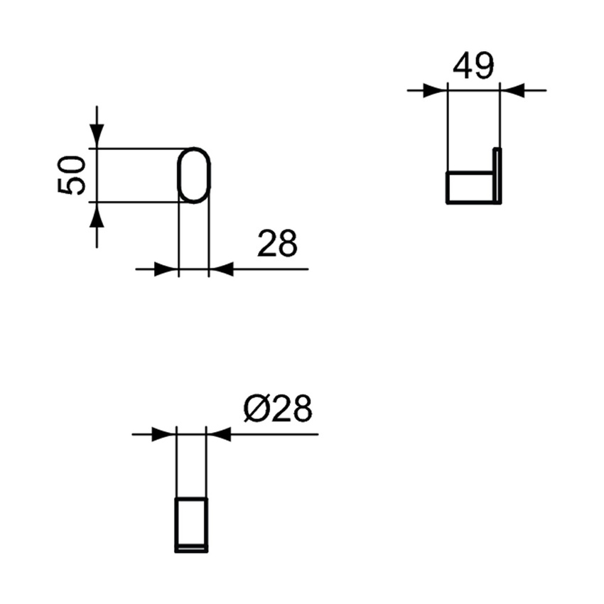 Immagine di Ideal Standard CONCA appendino singolo, finitura cromo T4507AA