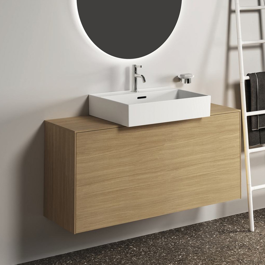 Immagine di Ideal Standard CONCA portasapone a parete, in vetro opaco con supporto metallico, finitura silver storm T4509GN