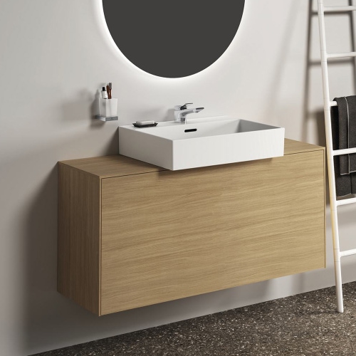 Immagine di Ideal Standard CONCA portaspazzolino squadrato, in vetro opaco con supporto metallico, finitura cromo T4504AA