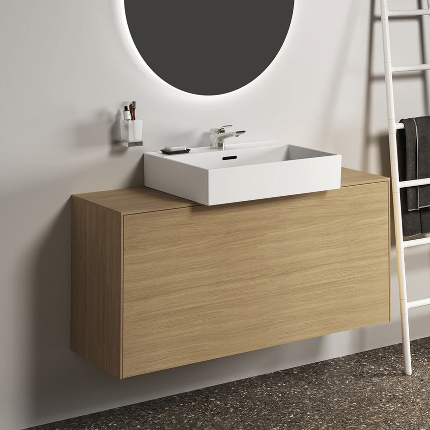 Immagine di Ideal Standard CONCA portaspazzolino squadrato, in vetro opaco con supporto metallico, finitura silver storm T4504GN