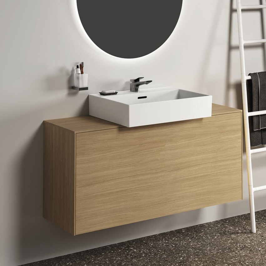 Immagine di Ideal Standard CONCA portaspazzolino squadrato, in vetro opaco con supporto metallico, finitura magnetic grey T4504A5