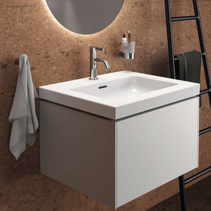 Immagine di Ideal Standard CONCA portaspazzolino in vetro opaco, con supporto metallico, finitura cromo T4505AA