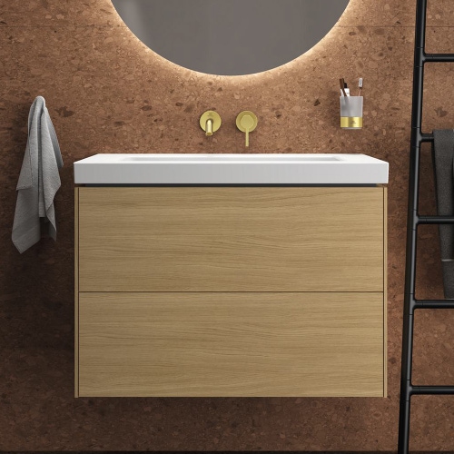 Immagine di Ideal Standard CONCA portaspazzolino in vetro opaco, con supporto metallico, finitura brushed gold T4505A2
