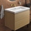 Immagine di Ideal Standard CONCA portaspazzolino in vetro opaco, con supporto metallico, finitura brushed gold T4505A2