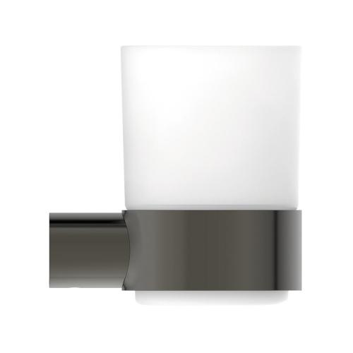 Immagine di Ideal Standard CONCA portaspazzolino in vetro opaco, con supporto metallico, finitura magnetic grey T4505A5