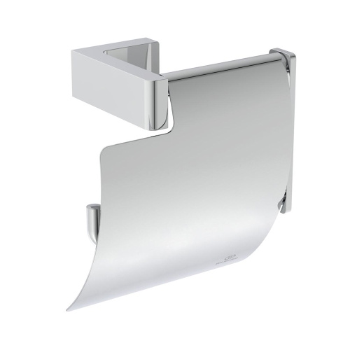 Immagine di Ideal Standard CONCA portarotolo squadrato con copertura, finitura cromo T4496AA