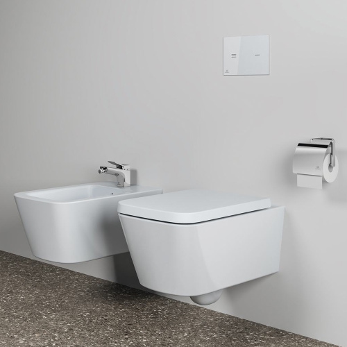 Immagine di Ideal Standard CONCA portarotolo squadrato con copertura, finitura cromo T4496AA