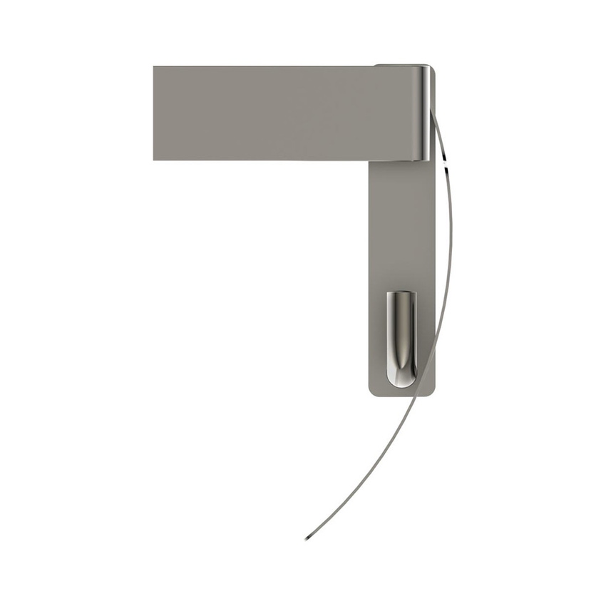 Immagine di Ideal Standard CONCA portarotolo squadrato con copertura, finitura silver storm T4496GN