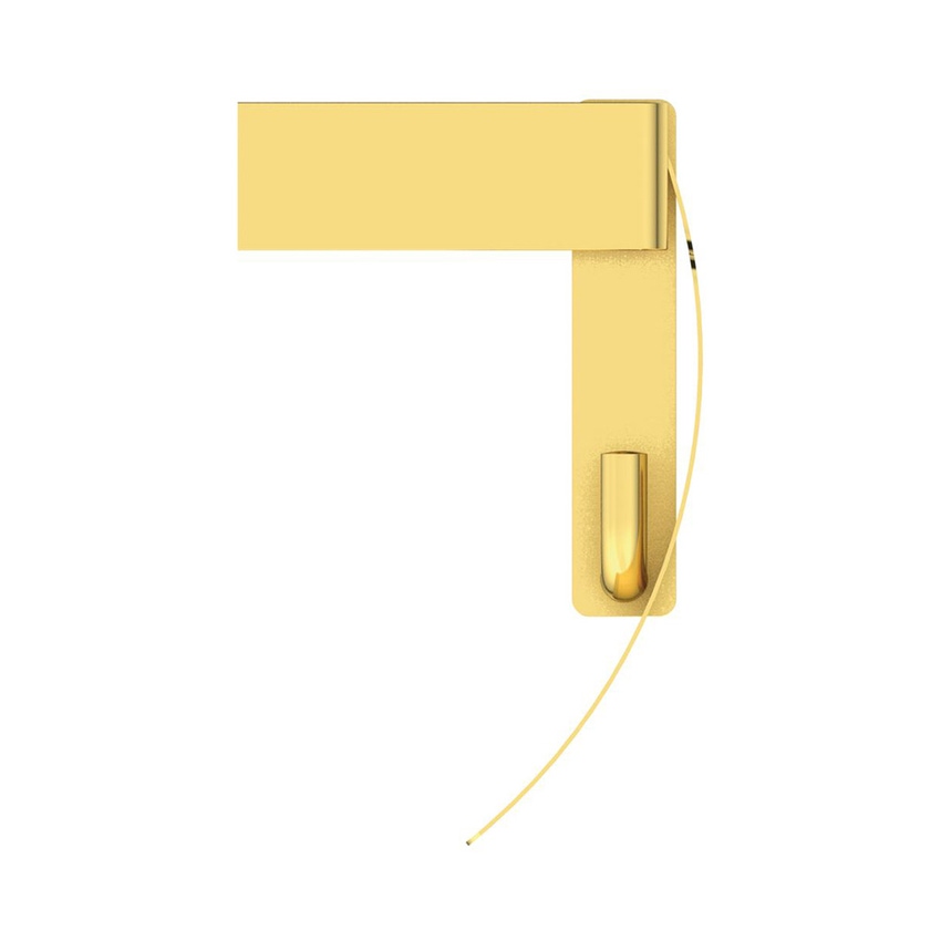 Immagine di Ideal Standard CONCA portarotolo squadrato con copertura, finitura brushed gold T4496A2