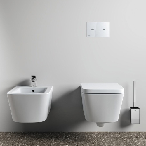 Immagine di Ideal Standard CONCA portascopino squadrato, a parete, finitura cromo T4494AA