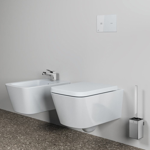 Immagine di Ideal Standard CONCA portascopino squadrato, a parete, finitura cromo T4494AA