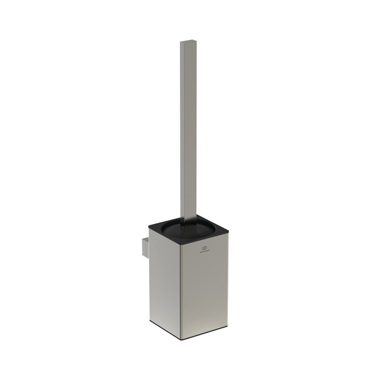 Immagine di Ideal Standard CONCA portascopino squadrato, a parete, finitura silver storm T4494GN