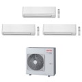 Immagine di Toshiba SEIYA R32 Climatizzatore a parete trial split inverter bianco | unità esterna 7.5 kW unità interne 5000+10000+13000 BTU RAS-3M26U2AVG-E+RAS-B[15|25|33]E2KVG-E