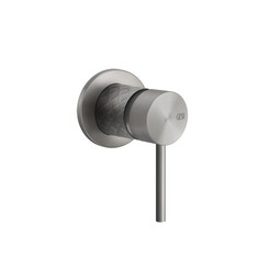 Immagine di Gessi 316 INTRECCIO comando remoto a parete per lavabo/doccia, 1 uscita, finitura steel brushed 54119#239