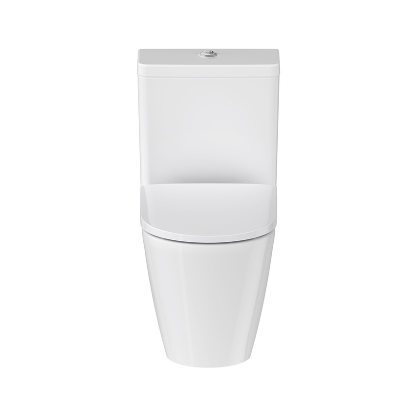 Immagine di Duravit D-NEO cassetta di sciacquo, con batteria Dual Flush, per attacco sinistro basso, pulsante finitura cromo, colore bianco 0944100005