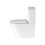 Immagine di Duravit D-NEO cassetta di sciacquo, con batteria Dual Flush, per attacco sinistro basso, pulsante finitura cromo, colore bianco 0944100005