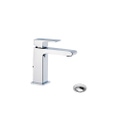 Immagine di Bellosta JQ miscelatore lavabo monoforo H.14 P.12 cm, con scarico, senza risparmio energetico, finitura cromo 01-7805