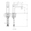 Immagine di Bellosta JQ miscelatore lavabo monoforo H.14 P.15 cm, senza scarico, senza risparmio energetico, con bocca prolungata, finitura cromo 01-7805/P/S