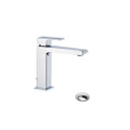 Immagine di Bellosta JQ miscelatore lavabo monoforo H.17 P.15 cm, con scarico, senza risparmio energetico, con bocca prolungata, finitura cromo 01-7805/PN