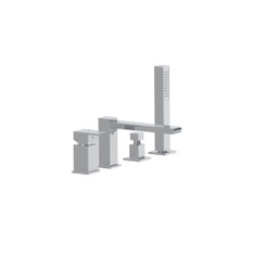 Immagine di Bellosta JQ miscelatore per bordo vasca, con deviatore, doccetta e flessibile 150 cm, finitura cromo 01-7801/2/A