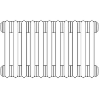 Immagine di Irsap TESI 3 radiatore 11 elementi H.180 L.49.5 P.10,1 cm, colore grigio titanio metallizzato finitura lucido RT3180011L3IRNON