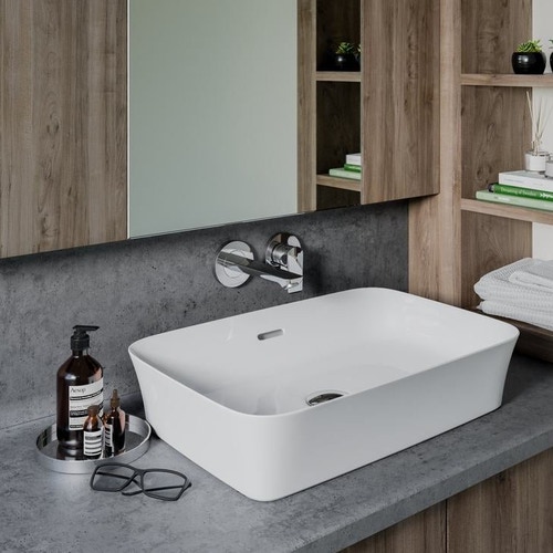 Immagine di Ideal Standard CONNECT AIR miscelatore monocomando lavabo per installazione a parete, bocca di erogazione da 18.5 cm, finitura cromo A7029AA