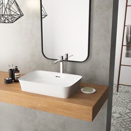 Immagine di Ideal Standard CONNECT AIR miscelatore monocomando da appoggio su piano, con asta di comando e scarico piletta, finitura cromo A7025AA