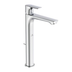 Immagine di Ideal Standard CONNECT AIR miscelatore monocomando da appoggio su piano, con sistema di apertura a freddo Bluestart, asta di comando e scarico piletta, finitura cromo A7026AA