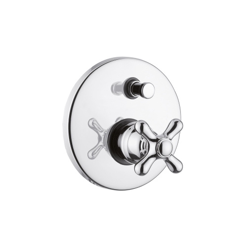 Immagine di Bellosta ROMINA miscelatore ad incasso per doccia, con deviatore automatico, 2 uscite, senza corpo incasso, finitura cromo 01-0300/M/E