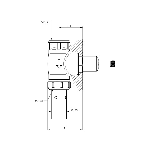 Immagine di Bellosta Parte incasso passo rapido 3/4" 884053
