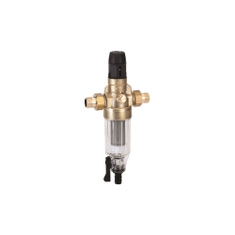 Immagine di Cillit Mini Protector Combi filtro dissabbiatore di sicurezza completo di riduttore di pressione regolabile e rubinetto di base, raccordi ¾" AF 010451AA