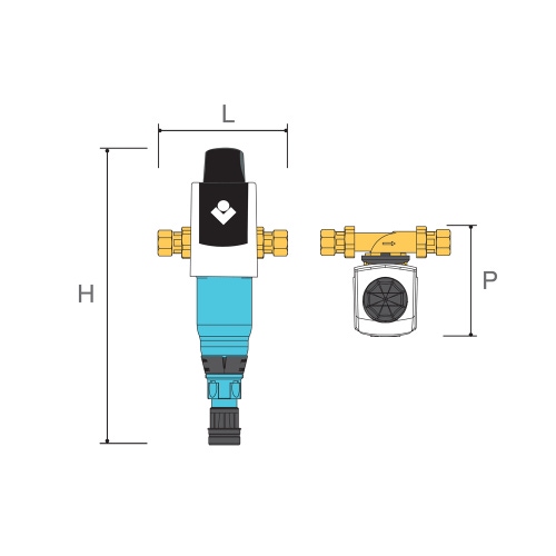 Immagine di BWT Cillit Galileo RSF filtro autopulente di sicurezza per trattenere ed eliminare dall’acqua le impurità, raccordo 1 ¼" 012992AB