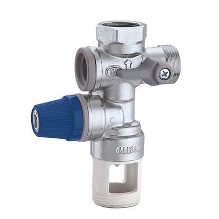 Immagine di Caleffi Gruppo di sicurezza per boiler, con intercettazione e valvola di ritegno controllabile 3/4" 526152