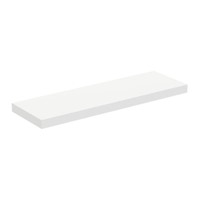 Immagine di Ideal Standard CONCA mensola rettangolare L.160 H.8 P.50.5 cm, senza taglio, in truciolare nobilitato, colore bianco finitura opaco T3953Y1