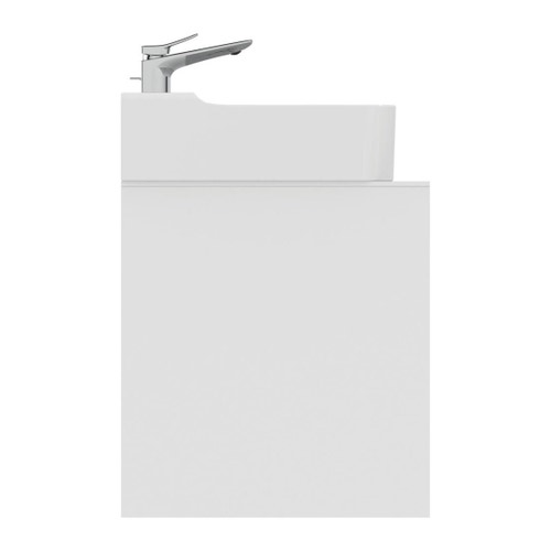 Immagine di Ideal Standard CONCA mobile sottolavabo sospeso L.160 H.55 P.50.5 cm, con 4 cassetti, interno colore antracite, esterno laccato colore bianco finitura opaco T3989Y1