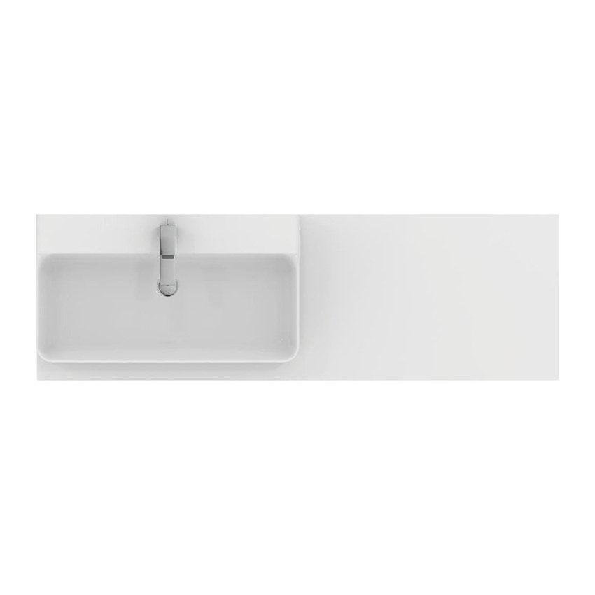 Ideal Standard T3983Y1 CONCA mobile sottolavabo sospeso L.160 H.37 P.50.5 cm,  con 2 cassetti, interno colore antracite, esterno laccato colore bianco  finitura opaco